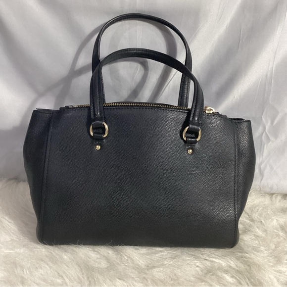 Coach Stanton Carryall Black Leather Satchel Bag 36681 - Picture 5 of 14